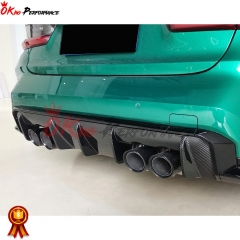 OEM Style Dry Carbon Fiber Rear Diffuser For BMW G82 M4 G80 M3 2020-2024