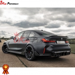 CS Style Dry Carbon Fiber Trunk Spoiler Rear Wing For BMW G80 M3 2020-2024