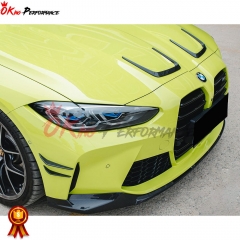 Dry Carbon Fiber Hood Vent Trims For BMW G80 M3 G82 M4 G83 2020-2024