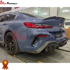 AC Style Carbon Fiber Rear Diffuser For BMW 8 Series G14 G15 G16 2018-2022
