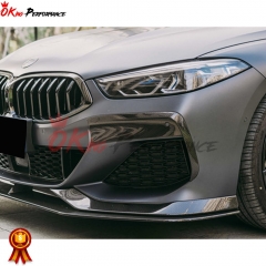 Carbon Fiber Front Bumper Vent Cover Trims For BMW 8 Series G14 G15 2018-2022