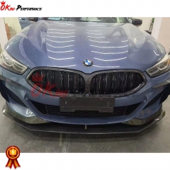 AC Style Carbon Fiber Front Lip For BMW 8 Series G14 G15 G16 2018-2022