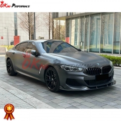 TAKD Style Dry Carbon Fiber Front Lip For BMW 8 Series G14 G15 G16 2018-2022
