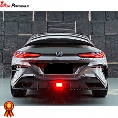 PSM Style Dry Carbon Fiber Rear Spoiler Trunk Wing For BMW 8 Series G14 G15 2018-2022