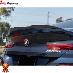 MP Style Dry Carbon Fiber Trunk Spoiler Rear Wing For BMW 8 Series G14 G15 G16 2018-2022