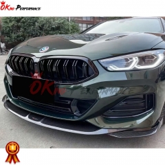 TAKD V2 Style Dry Carbon Fiber Front Lip For BMW 8 Series G14 G15 G16 2018-2022