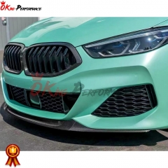 850i Style Dry Carbon Fiber Front Lip For BMW 8 Series G14 G15 G16 2018-2022