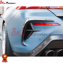 XB Style Dry Carbon Fiber Rear Canards For BMW 8 Series G14 G15 G16 2018-2022