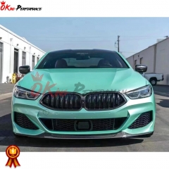 850i Style Dry Carbon Fiber Front Lip For BMW 8 Series G14 G15 G16 2018-2022