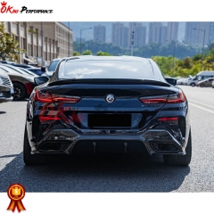 3D Style Dry Carbon Fiber Rear Diffuser For BMW 8 Series G14 G15 G16 2018-2022