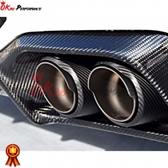 3D Style Dry Carbon Fiber Rear Diffuser For BMW F98 X4M 2019-2021