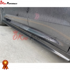 3D Style Dry Carbon Fiber Side Skirt For BMW F97 X3M F98 X4M 2019-2021