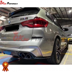 3D Style Dry Carbon Fiber Rear Diffuser For BMW F97 X3M 2019-2021