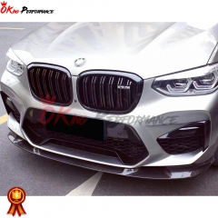 3D Style Carbon Fiber Front Lip For BMW F97 X3M F98 X4M 2019-2021