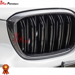 Dry Carbon Fiber Front Grille For BMW F97 X3M F98 X4M 2019-2021