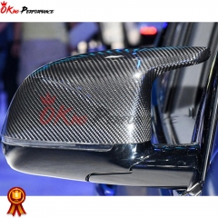 Dry Carbon Fiber Replacement Mirror Cap For BMW F97 X3M F98 X4M 2019-2021