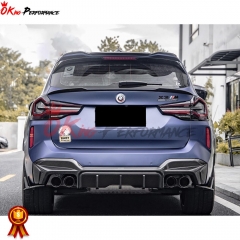 SQ Style Dry Carbon Fiber Rear Spoiler Wing For BMW F97 X3M LCI 2019-2024