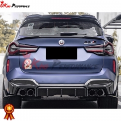 SQ Style Dry Carbon Fiber Roof Spoiler Wing For BMW F97 X3M LCI 2019-2024