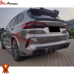 LD Style Carbon Fiber Rear Diffuser For BMW F95 X5M 2019-2023