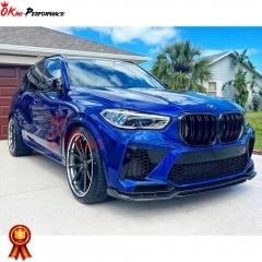 Manhart Style Dry Carbon Fiber Front Lip For BMW F95 X5M 2019-2023