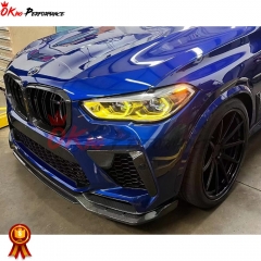 Manhart Style Carbon Fiber Front Lip For BMW F95 X5M 2019-2023