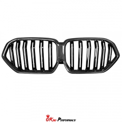 LD Style Carbon Fiber Front Grille For BMW F96 X6M 2019-2023