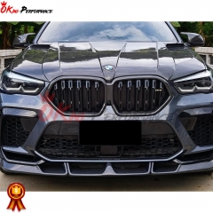 LD Style Carbon Fiber Front Grille For BMW F96 X6M 2019-2023