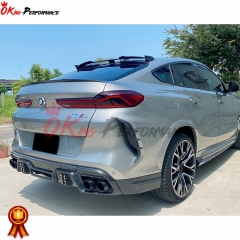 LD Style Carbon Fiber Rear Wing Trunk Spoiler For BMW F96 X6M 2019-2023