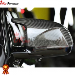 Dry Carbon Fiber Replacement Side Mirror Cover For BMW F96 X6M 2019-2023