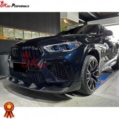 LD Style Carbon Fiber Front Lip For BMW F96 X6M 2019-2023