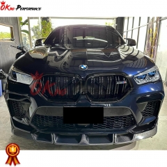 LD Style Carbon Fiber Front Lip For BMW F96 X6M 2019-2023