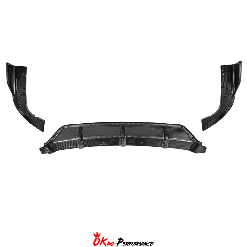 Black Knight Style Carbon Fiber Rear Diffuser For BMW X5 G05 2019-2023