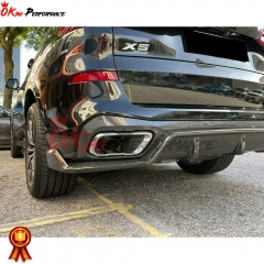 Black Knight Style Carbon Fiber Rear Diffuser For BMW X5 G05 2019-2023