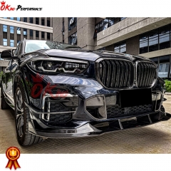 Dry Carbon Fiber Front Grille Frame For BMW X5 G05 2019-2023