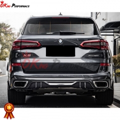 MP Style Dry Carbon Fiber Rear Diffuser For BMW X5 G05 LCI 2019-2023
