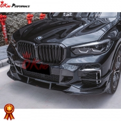 TAKD Style Dry Carbon Fiber Front Canards For BMW X5 G05 2019-2023