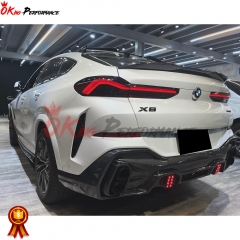 LD Style Carbon Fiber Roof Spoiler For BMW X6 G06 2019-2023
