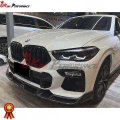 LD Style Carbon Fiber Front Lip For BMW X6 G06 2019-2023