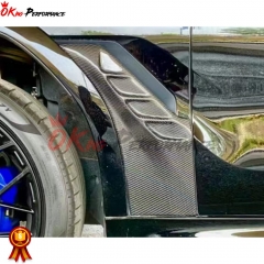 LD Style Carbon Fiber Fender Vent Cover Trim For BMW X6 G06 2019-2023