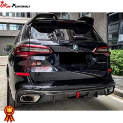 TAKD Style Dry Carbon Fiber Rear Diffuser For BMW X5 G05 2019-2023