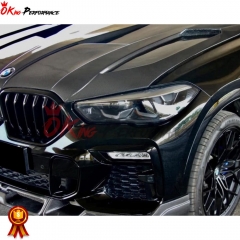 LD Style Carbon Fiber Front Lip For BMW X6 G06 2019-2023