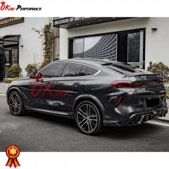 M Style Carbon Fiber Rear Spoiler Trunk Wing For BMW X6 G06 2019-2023