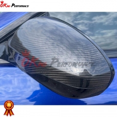 Dry Carbon Fiber Replacement Side Mirror Cover For BMW M6 F06 F12 F13 2011-2016