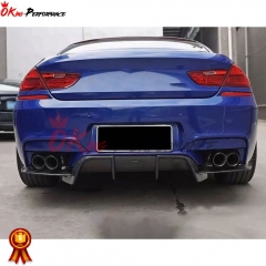 V Style Carbon Fiber Rear Diffuser For BMW 6 Series F06 F12 F13 M6 2011-2016