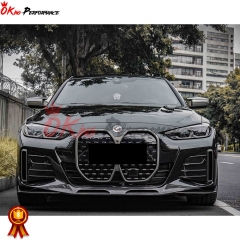 SQ Style Dry Carbon Fiber Front Lip For BMW i4 2021-2024