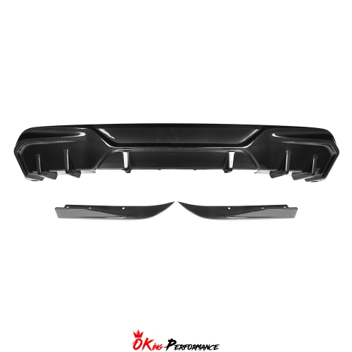 SQ Style Dry Carbon Fiber Rear Diffuser For BMW i4 2021-2024