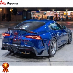 V Style Dry Carbon Fiber Trunk Spoiler Rear Wing For Toyota GR Supra MK5 A90 A91 2019-2024