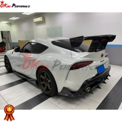 Varis Style Carbon Fiber Bumper Rear Shround Splitter Spats For Toyota GR Supra MK5 A90 A91 2019-2024