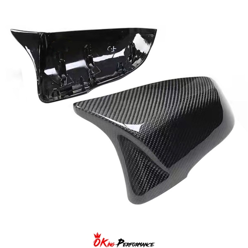 AN Style Carbon Fiber Repalcement Side Mirror Cover For Toyota GR Supra MK5 A90 A91 2019-2024