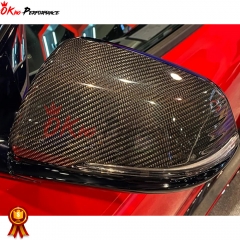 Dry Carbon Fiber Mirror Caps For Toyota GR Supra MK5 A90 A91 2019-2024